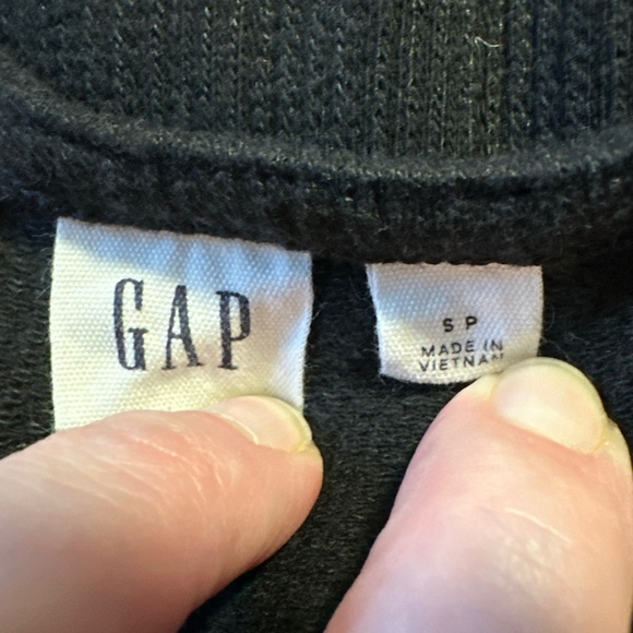 Gap Ribbed Belt-Tie Jumpsuit Wide Leg Black Women's Small Romper Normcore Y2K - Picture 8 of 10